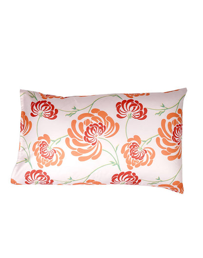 Single - Multicolor Floral Bedsheet with Pillow Cover