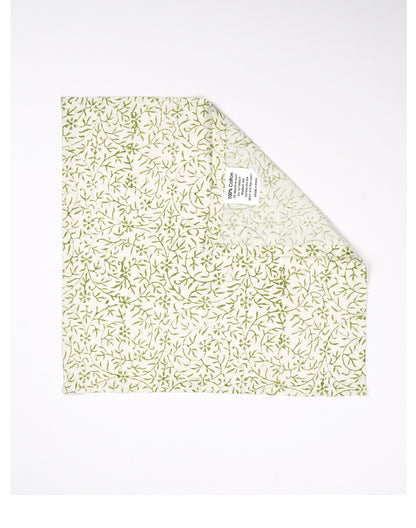 Set Of 6 - 10" Printed Cotton Napkins/ Small Napkins