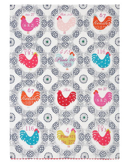 Set of 4 - Multicolour Printed Cotton Kitchen Towel/ Dish Towel