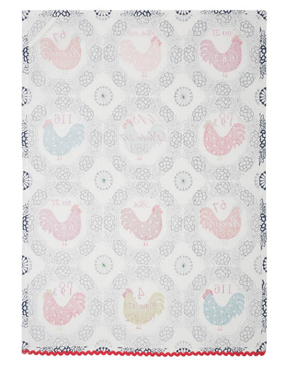 Set of 4 - Multicolour Printed Cotton Kitchen Towel/ Dish Towel