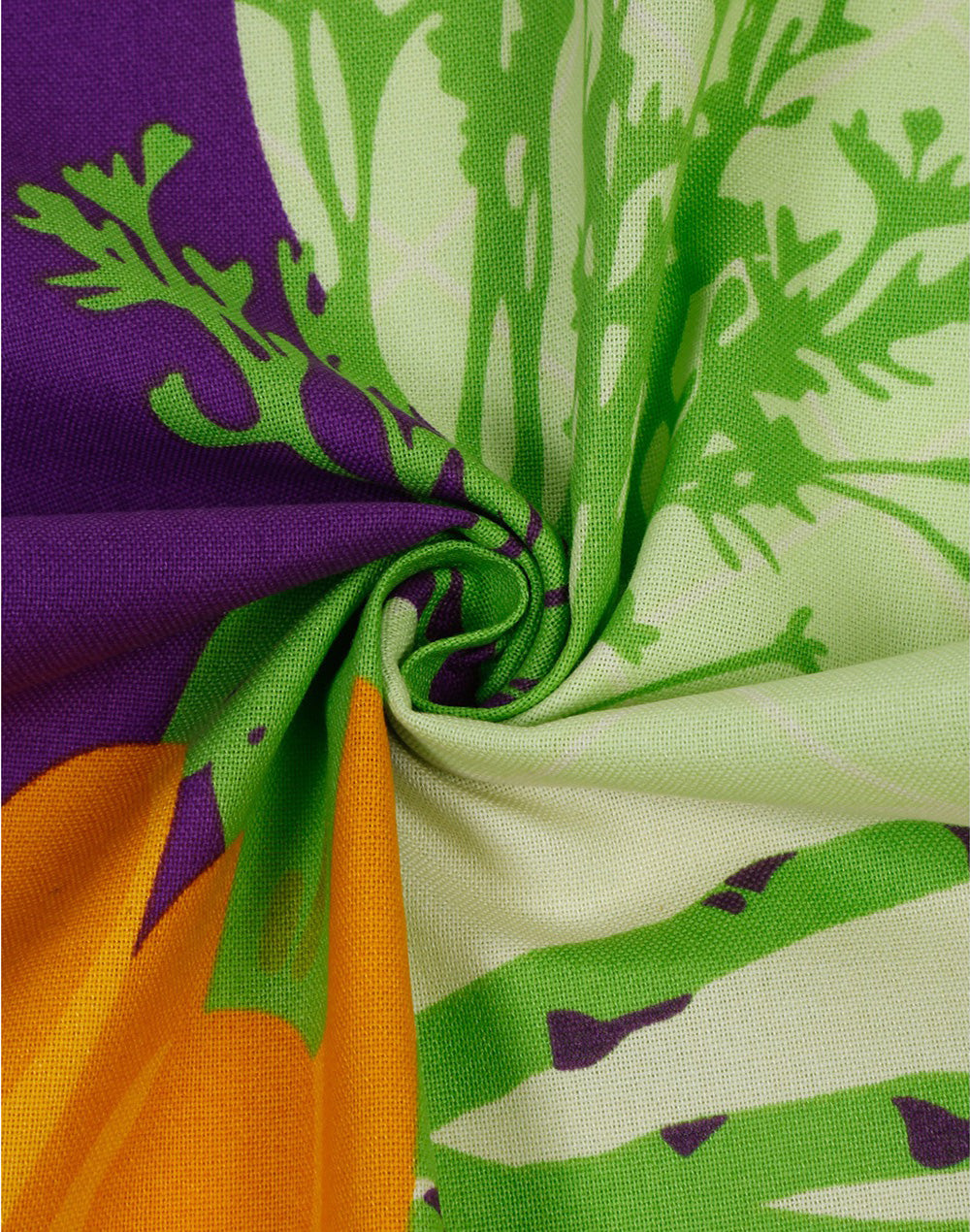 Set of 4 - Green Vegetable Cotton Kitchen Towel/ Dish Towel