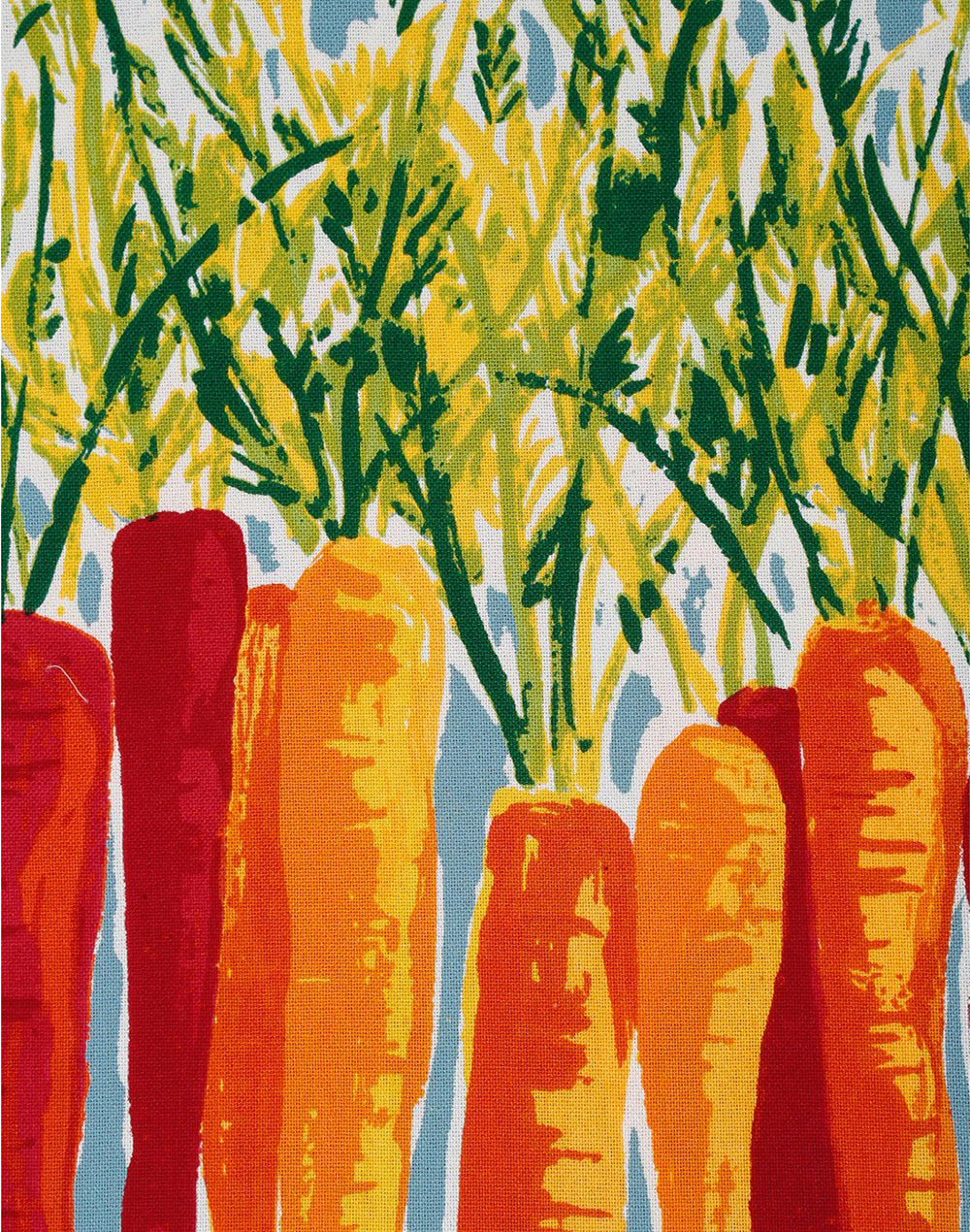 Set of 4 - Grey Carrots Cotton Reusable Kitchen Towel