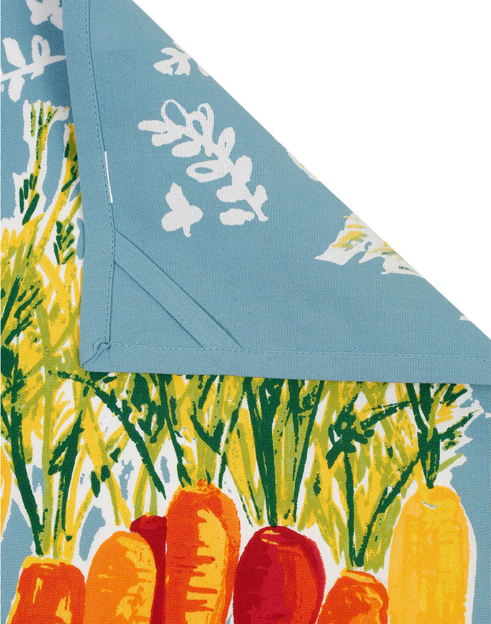 Set of 4 - Grey Carrots Cotton Reusable Kitchen Towel