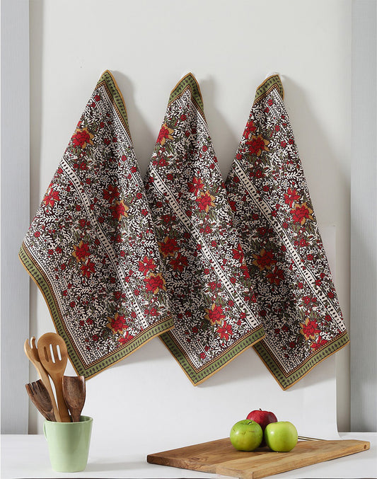 Set of 3 - Reusable Cotton Kitchen Towel