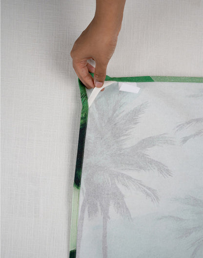 Set of 3 - Green Tropical Cotton Kitchen Towel
