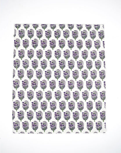 Set of 3 - White Boota Cotton Kitchen Towel/ Tea Towel