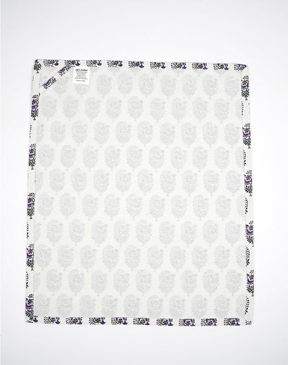 Set of 3 - White Boota Cotton Kitchen Towel/ Tea Towel