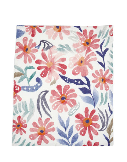 Set of 3 - Bold Floral Cotton Kitchen Towel/ Tea Towel