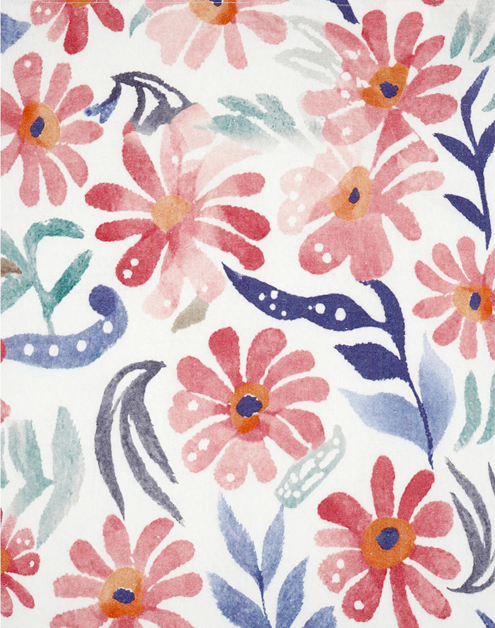 Set of 3 - Bold Floral Cotton Kitchen Towel/ Tea Towel