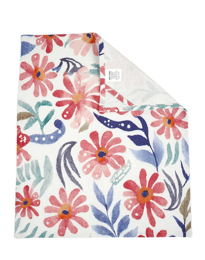 Set of 3 - Bold Floral Cotton Kitchen Towel/ Tea Towel