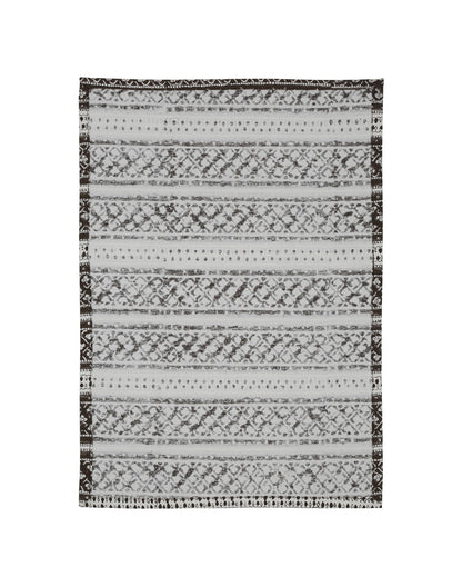 Set of 4- Brown Cotton Printed Table Mat