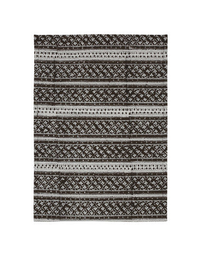 Set of 4- Brown Cotton Printed Table Mat