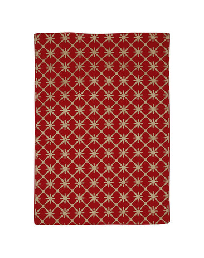 Set of 4 - Decorative Red Table Mats