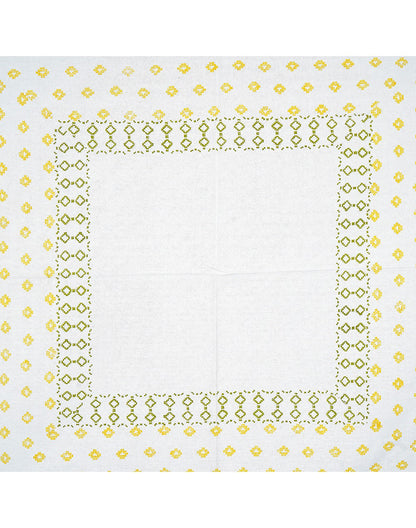 Block Printed 4 Seater Cotton Table Cover
