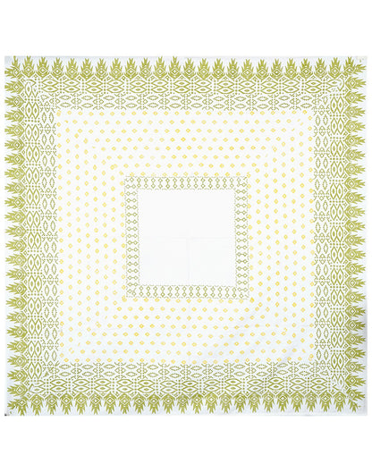 Block Printed 4 Seater Cotton Table Cover