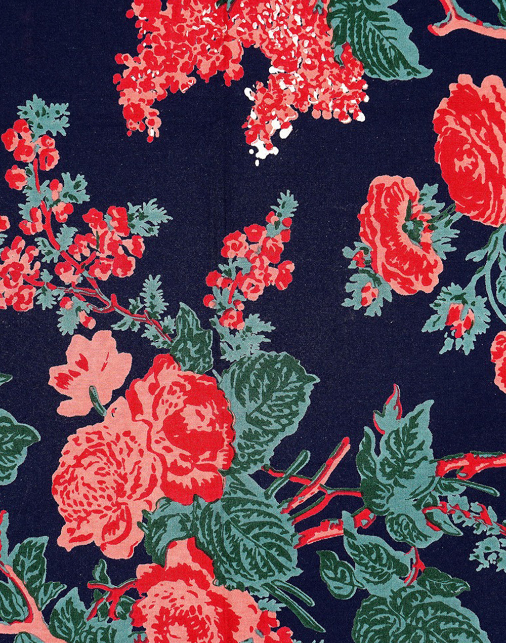Pink Cotton Printed Square Table Cover