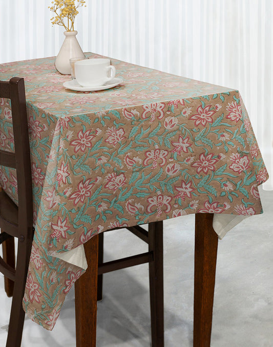 Garden Glory Cotton Floral Table Cover