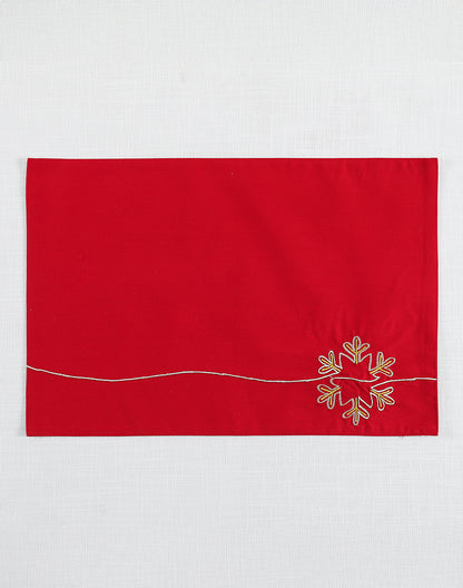 Set of 6 - Snow Flake Cotton Placemat