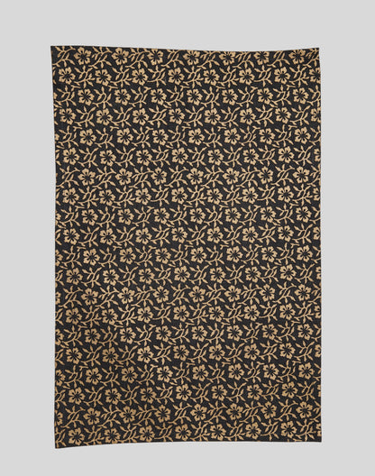 Set of 6 - Gold printed cotton placemat