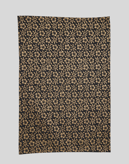 Set of 6 - Gold printed cotton placemat