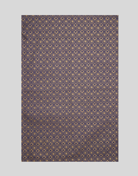 Set of 6- Purple cotton printed table mat