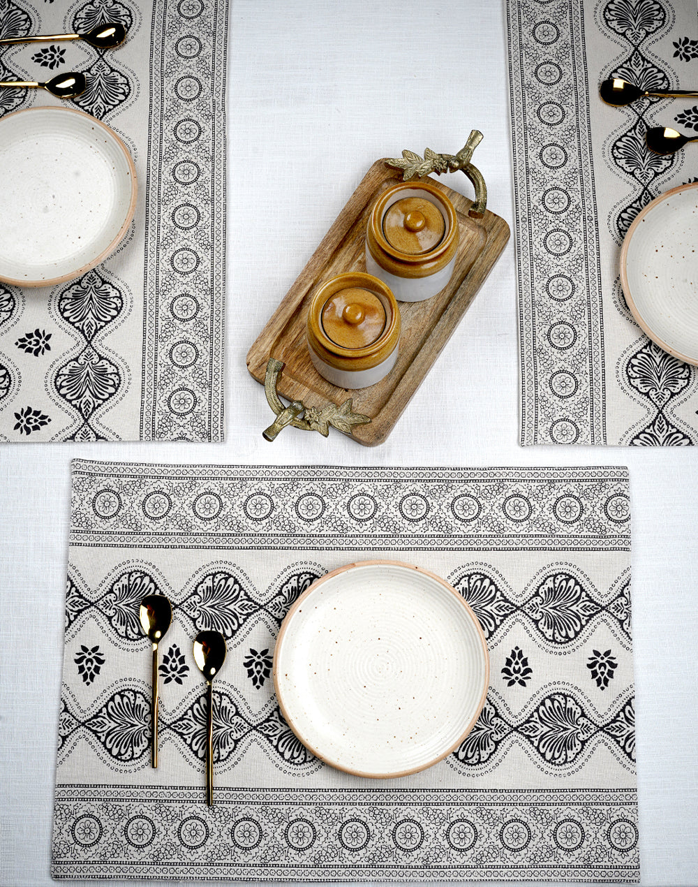 Set of 6 - Cotton Printed Placemat