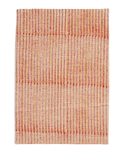 Set of 4- Orange Printed Cotton Placemat