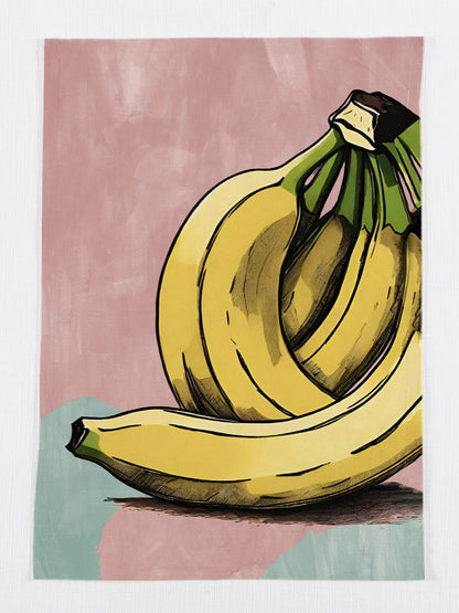 Set of 3- Banana Print Multicolor Cotton Kitchen Towel / Tea Towel