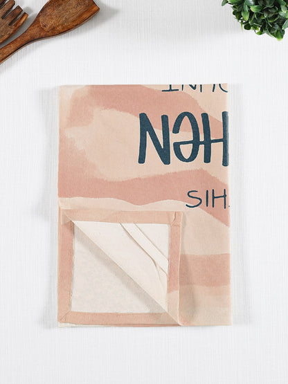 Set of 3 - PInk Cotton Tea Towel/ Kitchen Towel