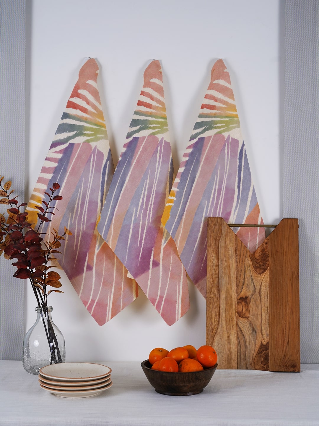 Set of 3 - Multicolor Tea towel / Kitchen Towel
