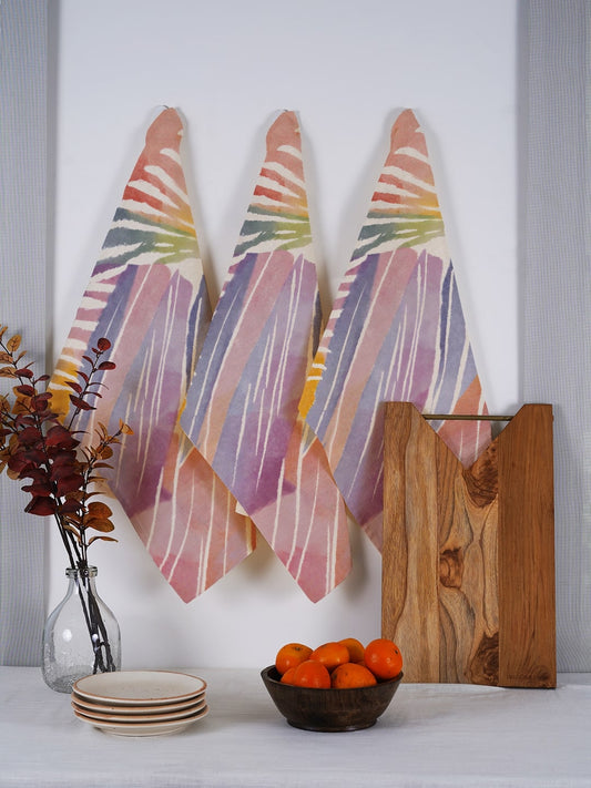 Set of 3 - Multicolor Tea towel / Kitchen Towel