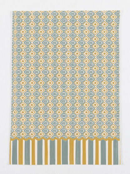 Set of 3 - Orange Geometric Multipurpose Kitchen Towel