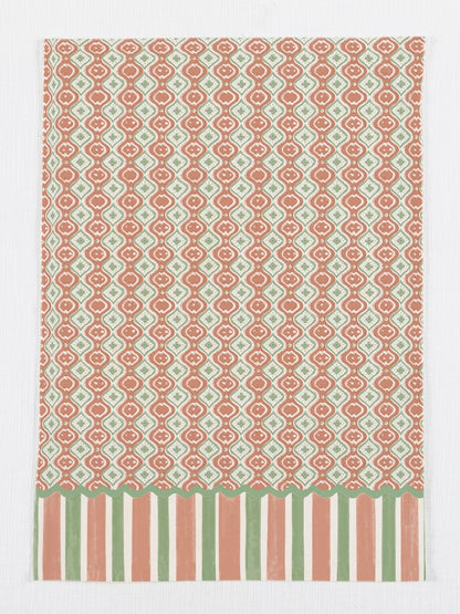 Set of 3 - Orange Geometric Multipurpose Kitchen Towel