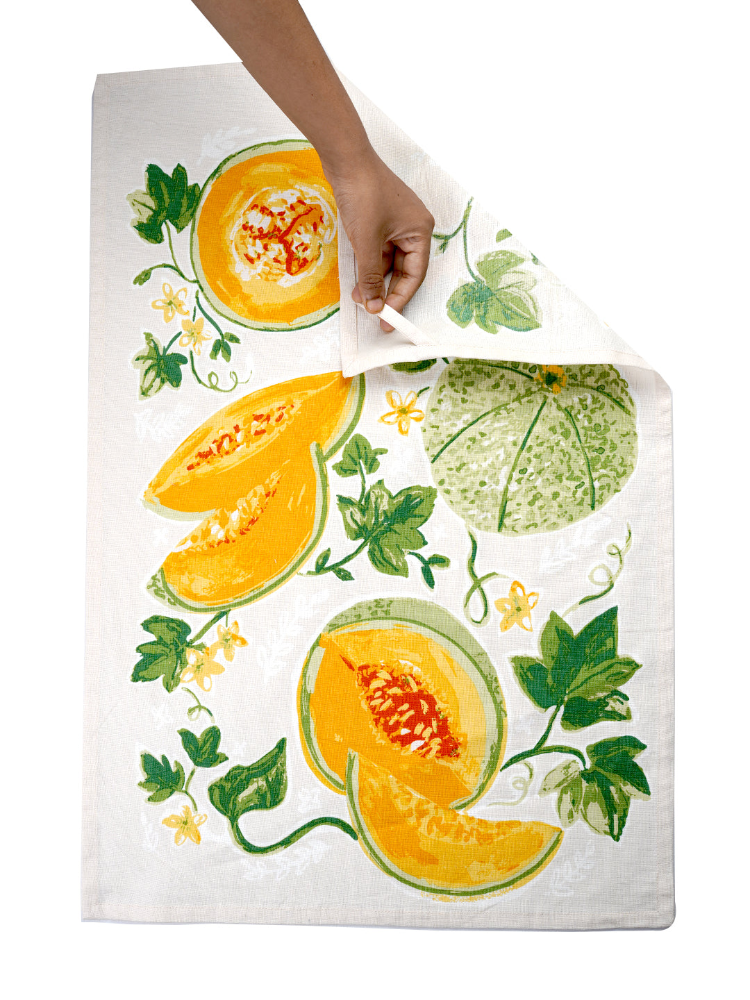 Set of 3 - Pumpkin Cotton Tea Towel / Kitchen Towel