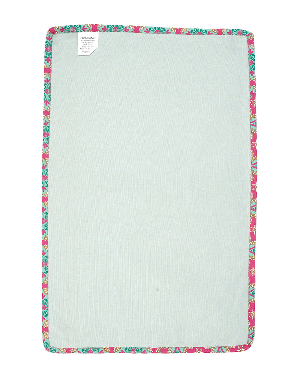 Set of 4 - Blue With Contrast Piping Stylish Placemat Set