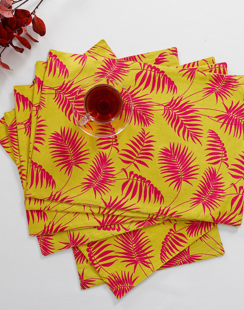Set Of 6 - Everyday Dining Cotton Placemats