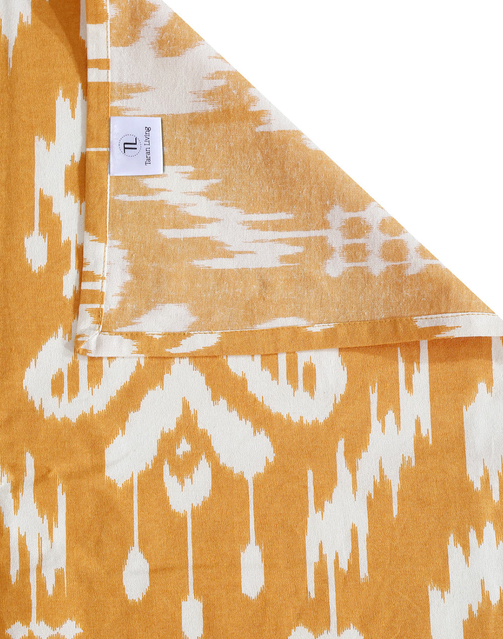 Queen Size - Yellow Cotton Bedsheet Set With 2 Pillow Covers