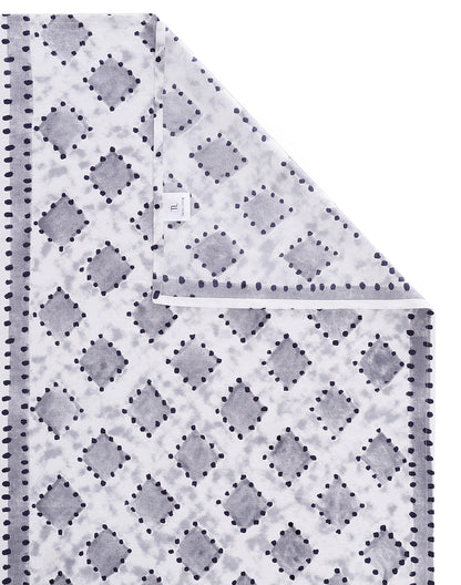 King Size - Geometric Print Cotton Bedsheet Set with 2 Pillow Covers