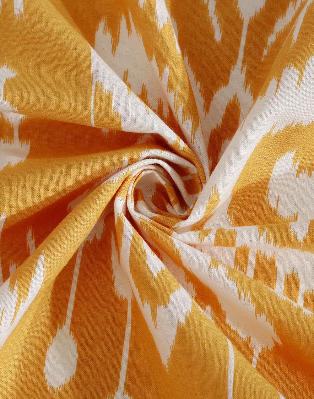 Queen Size - Yellow Cotton Bedsheet Set With 2 Pillow Covers