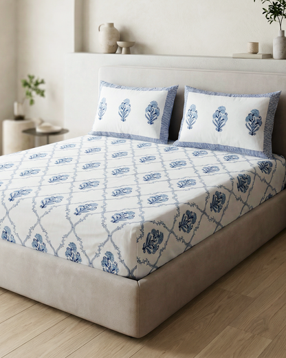Neel Guldasta Bedsheet Set with 2 Pillow Covers