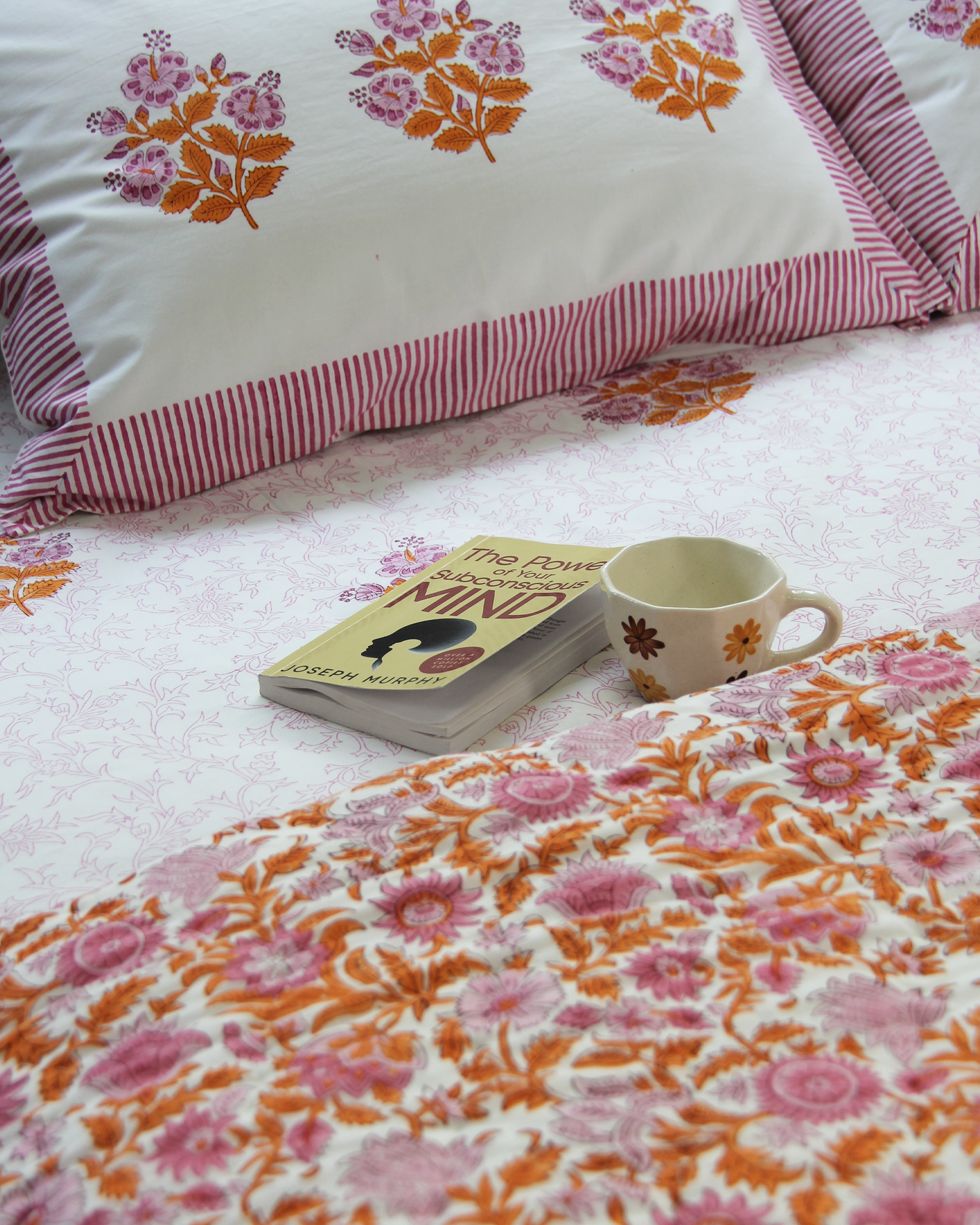 Gulaabi Bagh- 100% Cotton Quilt