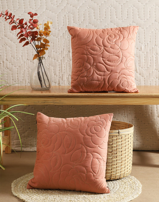 Set of 2 - Elegant Decorative Sofa Cushion Cover- 16"x16"