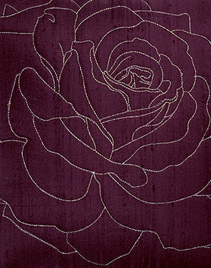 Set of 2 - Purple Quilted Decorative Cushion Cover - 16"x16"