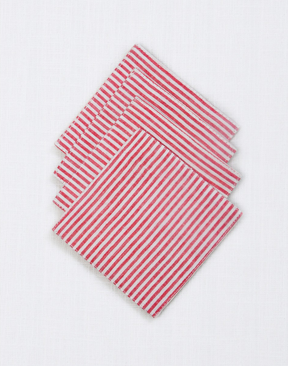 Set of 6 Stripes Tea Coasters