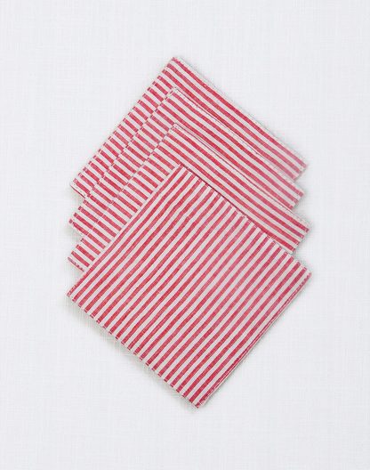 Set of 6 Stripes Tea Coasters