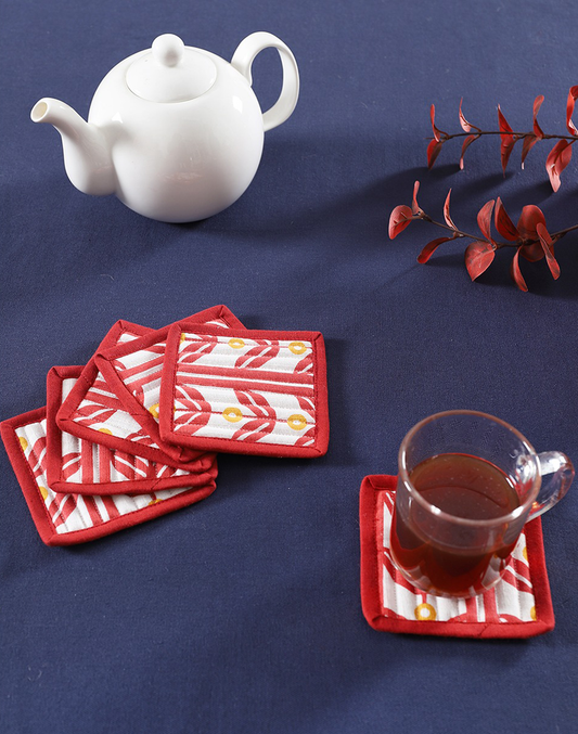 Set of 6 Quilted Coasters