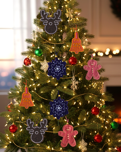 Christmas Tree Hangings Decor - Set of 5