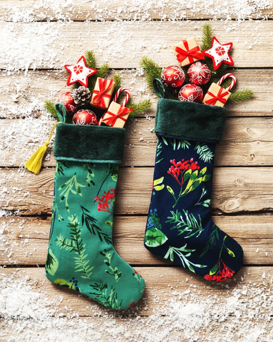 Festive Christmas Hanging Stocking-Set of 2