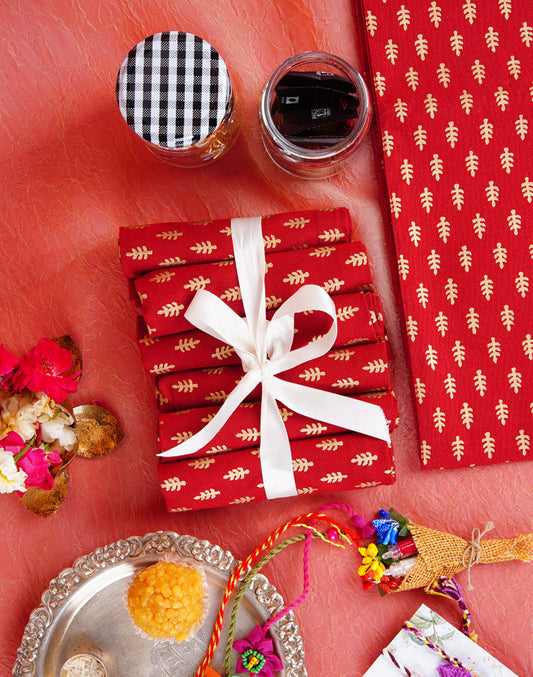 Rakhi Gift Set with Table Runner & Napkins