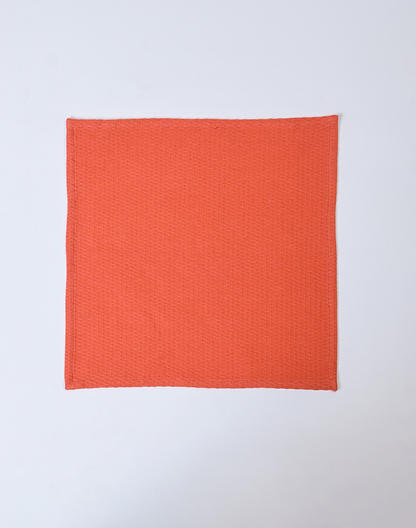 Peach Waffle Face Towel